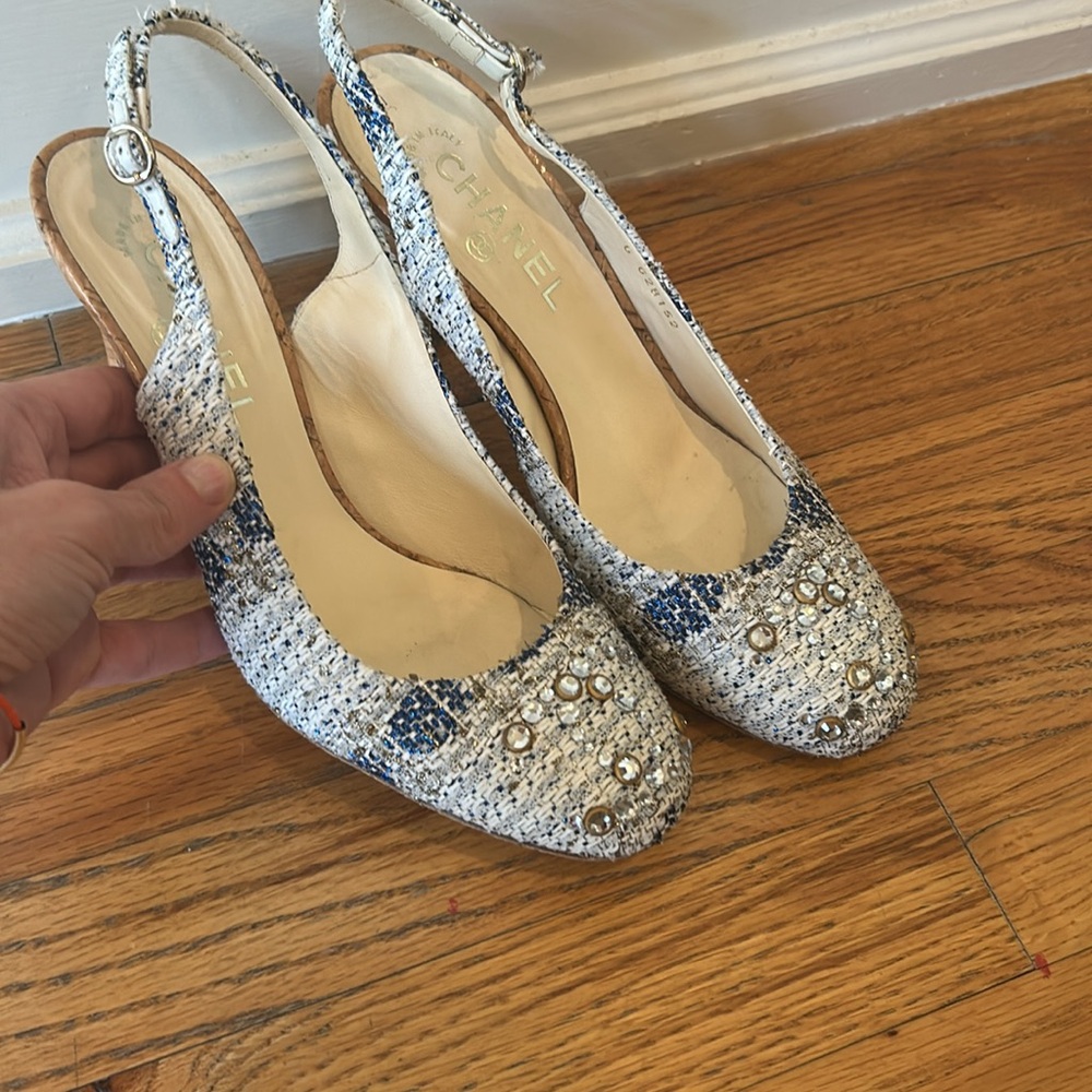 Chanel slingback pumps